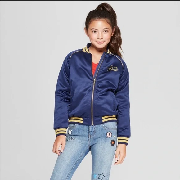Disney Jackets Coats Girls Disney Princess Belle Rose Bomber